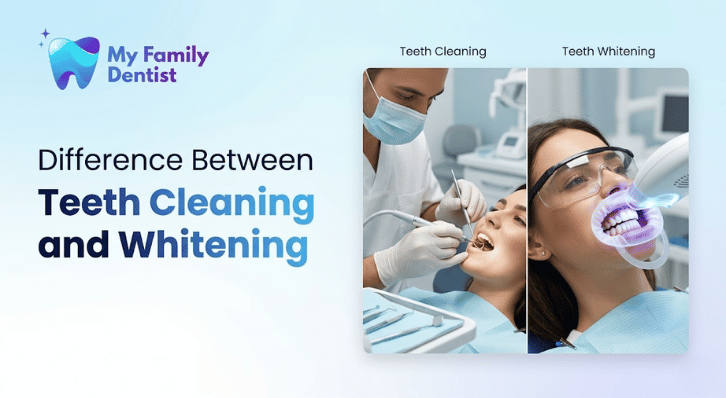 Difference Between Teeth Cleaning and Whitening