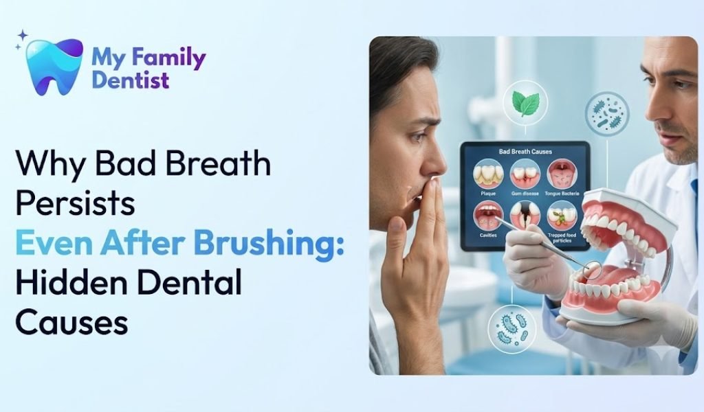 Bad breath persists even after brushing due to hidden dental causes